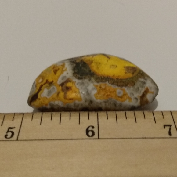 Bumblebee Jasper specimen/cab/palm stone. Natural Beauty. 36.0g NWOT - Picture 6 of 8